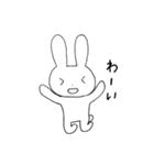 表情豊かなうさぎ①（個別スタンプ：32）