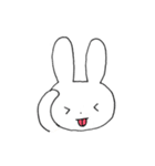 表情豊かなうさぎ①（個別スタンプ：34）