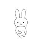 表情豊かなうさぎ①（個別スタンプ：38）