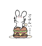 しろくてゆるいどうぶつたち2（個別スタンプ：8）