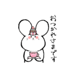 しろくてゆるいどうぶつたち2（個別スタンプ：16）