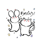 しろくてゆるいどうぶつたち2（個別スタンプ：33）