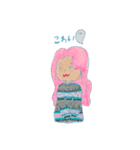 服を着たそらぴ（個別スタンプ：3）