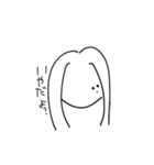 シンプルお姉さんスタンプ（個別スタンプ：4）