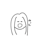 シンプルお姉さんスタンプ（個別スタンプ：7）