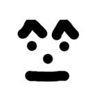 無表情 眉毛君（個別スタンプ：1）