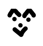 無表情 眉毛君（個別スタンプ：3）
