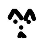 無表情 眉毛君（個別スタンプ：4）