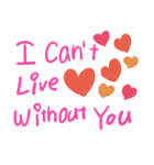 手書き風 Love words for 国際恋愛カップル（個別スタンプ：2）