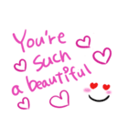 手書き風 Love words for 国際恋愛カップル（個別スタンプ：15）