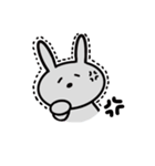 グレーのうさぎさん。（個別スタンプ：11）