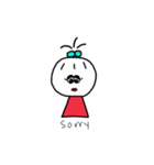 てるてる姉ちゃん   (シンプルな日常会話)（個別スタンプ：2）