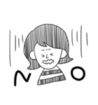 外ハネの女（個別スタンプ：2）
