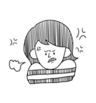 外ハネの女（個別スタンプ：12）