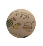 キャベオです二年生の娘が粘度の図工（個別スタンプ：3）