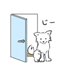 ふわふわした白い犬（個別スタンプ：22）