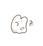 白いけだまのスタンプ（個別スタンプ：9）