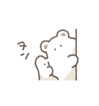 白いけだまのスタンプ（個別スタンプ：27）