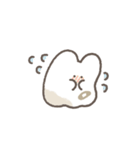 白いけだまのスタンプ（個別スタンプ：37）