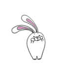 長い耳のウサギ（個別スタンプ：6）