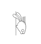 長い耳のウサギ（個別スタンプ：24）