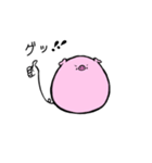 丸い豚（個別スタンプ：4）