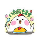 カロリー大好き おでぶとり（個別スタンプ：1）