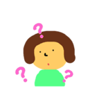 丸い頭の子（個別スタンプ：1）