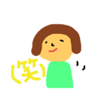 丸い頭の子（個別スタンプ：5）