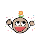 茶色いまんまるくん（個別スタンプ：1）