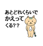 猫のお留守番スタンプ（個別スタンプ：5）