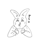 頭のおかしそうなウサギ（個別スタンプ：11）
