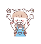 おんなのこ(みつあみ子)（個別スタンプ：4）