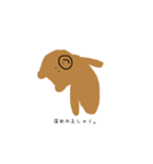 おだやかな動物の絵。日常編（個別スタンプ：8）