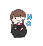赤襟女子（個別スタンプ：2）