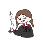 赤襟女子（個別スタンプ：6）