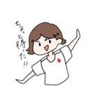 赤襟女子（個別スタンプ：10）