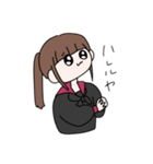 赤襟女子（個別スタンプ：11）