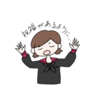 赤襟女子（個別スタンプ：14）