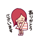 はねっ返り可愛子ちゃんの日常スタンプ（個別スタンプ：1）