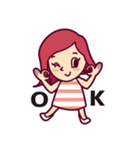 はねっ返り可愛子ちゃんの日常スタンプ（個別スタンプ：4）
