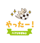 サッカーにハマりすぎねこ（個別スタンプ：19）