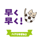 サッカーにハマりすぎねこ（個別スタンプ：38）