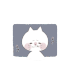 白ねこちゃんと、白くまちゃん（個別スタンプ：21）