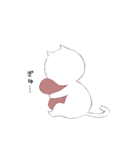 白ねこちゃんと、白くまちゃん（個別スタンプ：22）