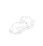 白ねこちゃんと、白くまちゃん（個別スタンプ：23）
