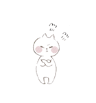 白ねこちゃんと、白くまちゃん（個別スタンプ：25）