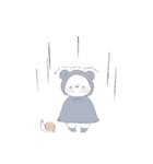 白ねこちゃんと、白くまちゃん（個別スタンプ：34）