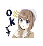 ベレー帽少女（個別スタンプ：1）