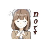 ベレー帽少女（個別スタンプ：2）